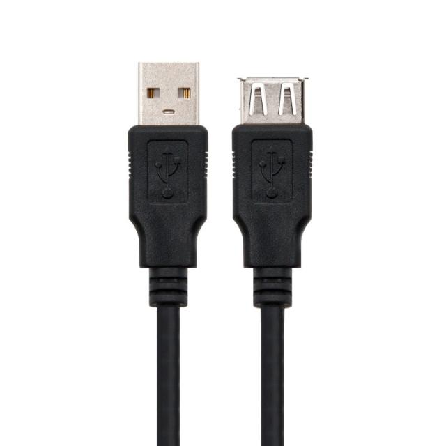 Nanocable - CABLE USB 2.0, TIPO A/M-A/H, NEGRO, 1.8 M