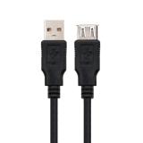 Nanocable - CABLE USB 2.0, TIPO A/M-A/H, NEGRO, 1.8 M