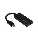 StarTech.com - Adaptador Gráfico USB-C a HDMI 4K60Hz - Conversor de Vídeo USB Tipo C a HDMI - Compatible Thunderbolt 3 - Dongle