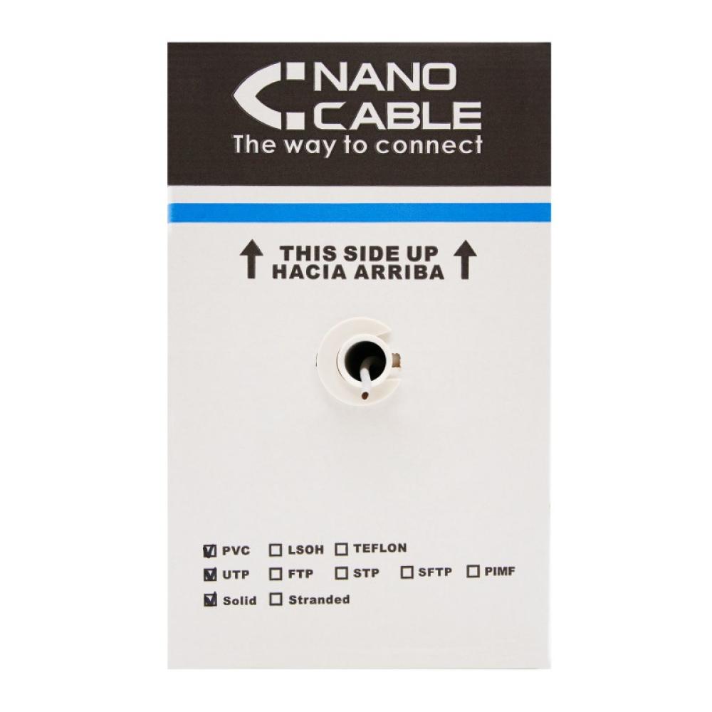 Nanocable - 10.20.0504-EXT-BK cable de red Negro 305 m Cat6 U/UTP (UTP)