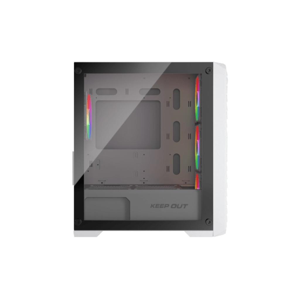 KeepOut - XC-220W GLASS carcasa de ordenador Blanco