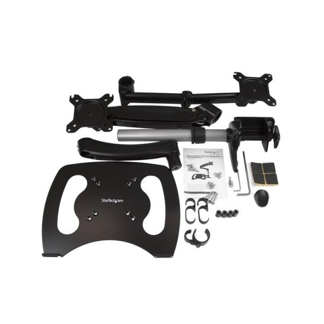 StarTech.com - Brazo para un Monitor - Base para Ordenador Portátil con Ajuste de Altura de un Toque