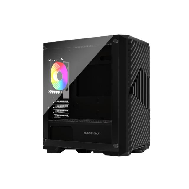 KeepOut - XC-220 GLASS carcasa de ordenador Negro