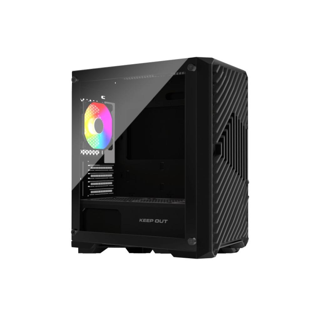 KeepOut - XC-220 GLASS carcasa de ordenador Negro