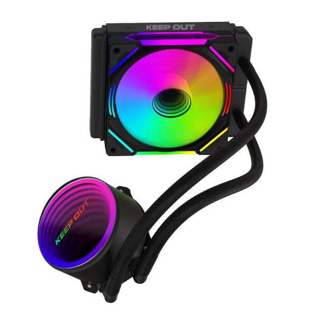 KeepOut - XWC-120 sistema de refrigeración para ordenador Carcasa del ordenador Sistema de refrigeración líquida todo en uno 12