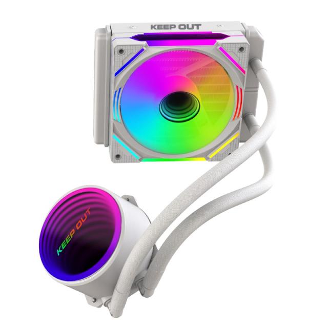 KeepOut - XWC-120W sistema de refrigeración para ordenador Carcasa del ordenador Sistema de refrigeración líquida todo en uno 12