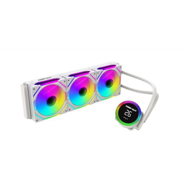 KeepOut - XWC-360 PRO Procesador Kit de refrigeración líquida 12 cm Blanco