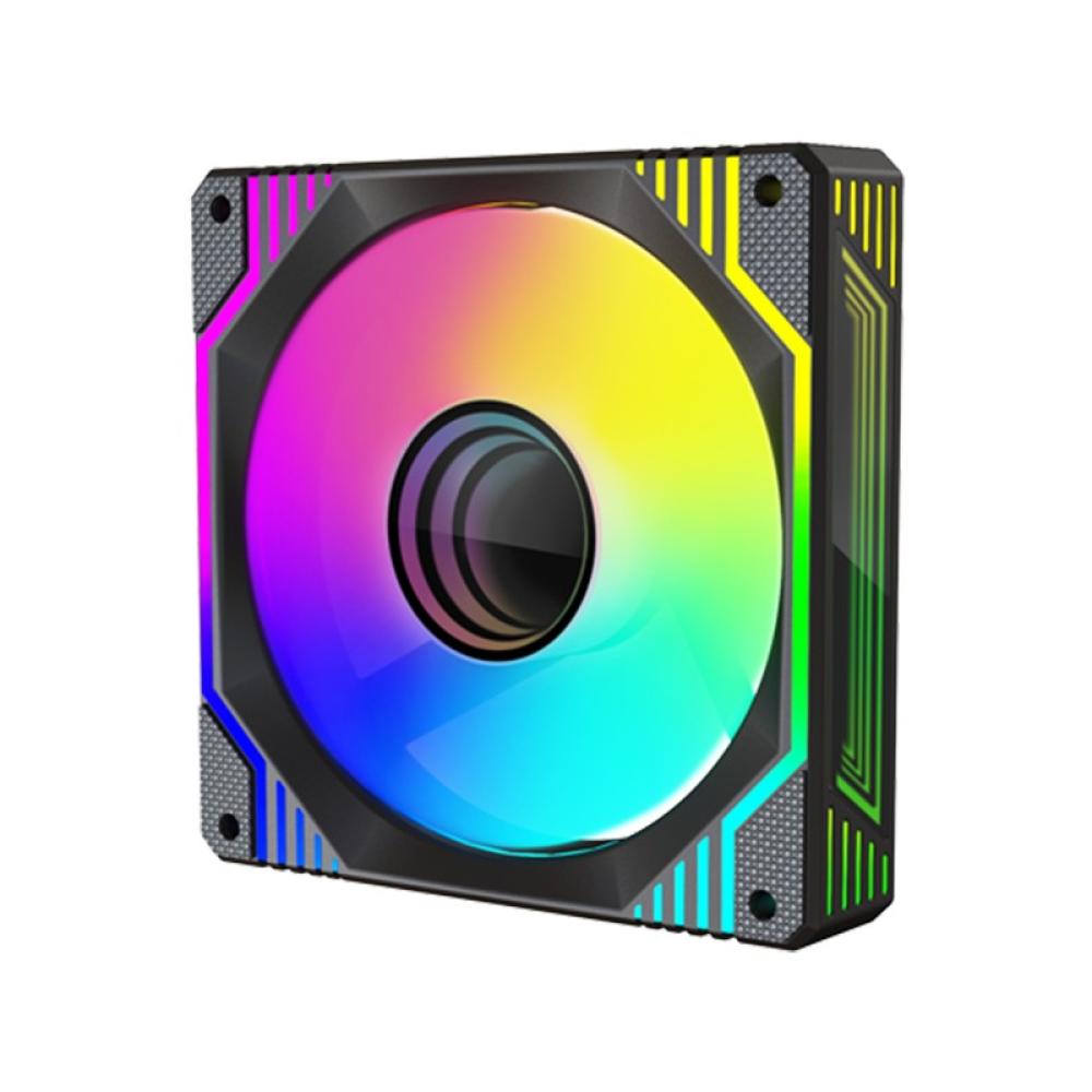 KeepOut - XFC-120DRM sistema de refrigeración para ordenador Carcasa del ordenador Ventilador 12 cm Negro