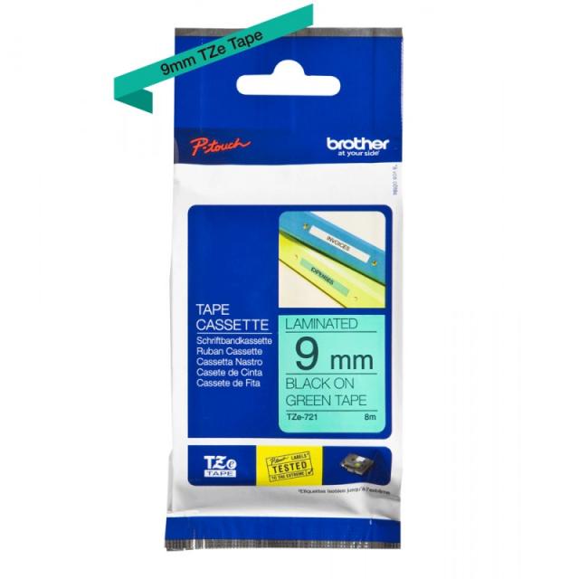 Brother - Cinta laminada 9mm - TZE-721