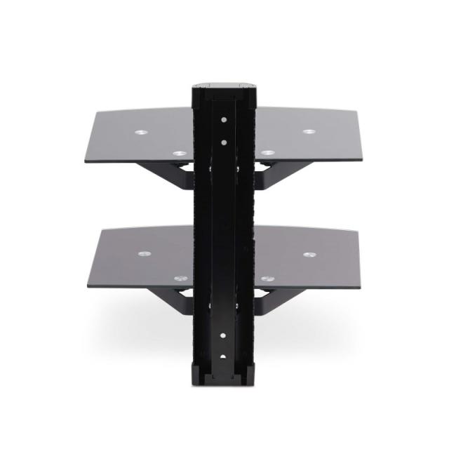 StarTech.com - 2B-WALL-MOUNT-SHELF estante para equipo av Negro Vidrio