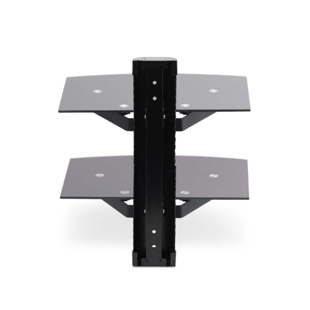 StarTech.com - 2B-WALL-MOUNT-SHELF estante para equipo av Negro Vidrio
