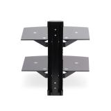 StarTech.com - 2B-WALL-MOUNT-SHELF estante para equipo av Negro Vidrio