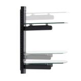 StarTech.com - 2B-WALL-MOUNT-SHELF estante para equipo av Negro Vidrio