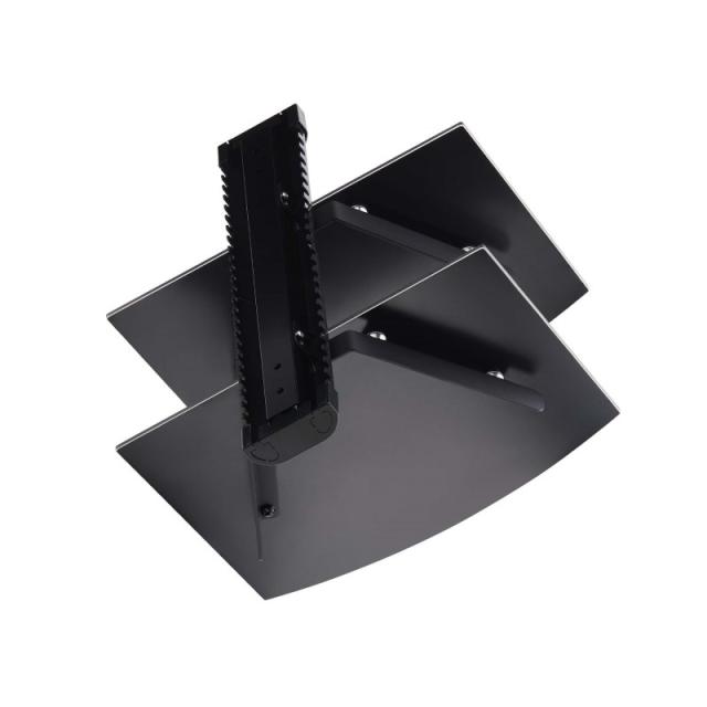 StarTech.com - 2B-WALL-MOUNT-SHELF estante para equipo av Negro Vidrio