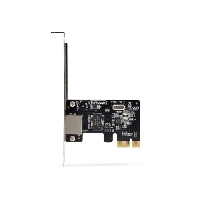 StarTech.com - Tarjeta de Red PCI Express de 1 Puerto Gigabit - Adaptador Ethernet PCIe RJ45 - 10/100/1000Mbps - Tarjeta LAN - R