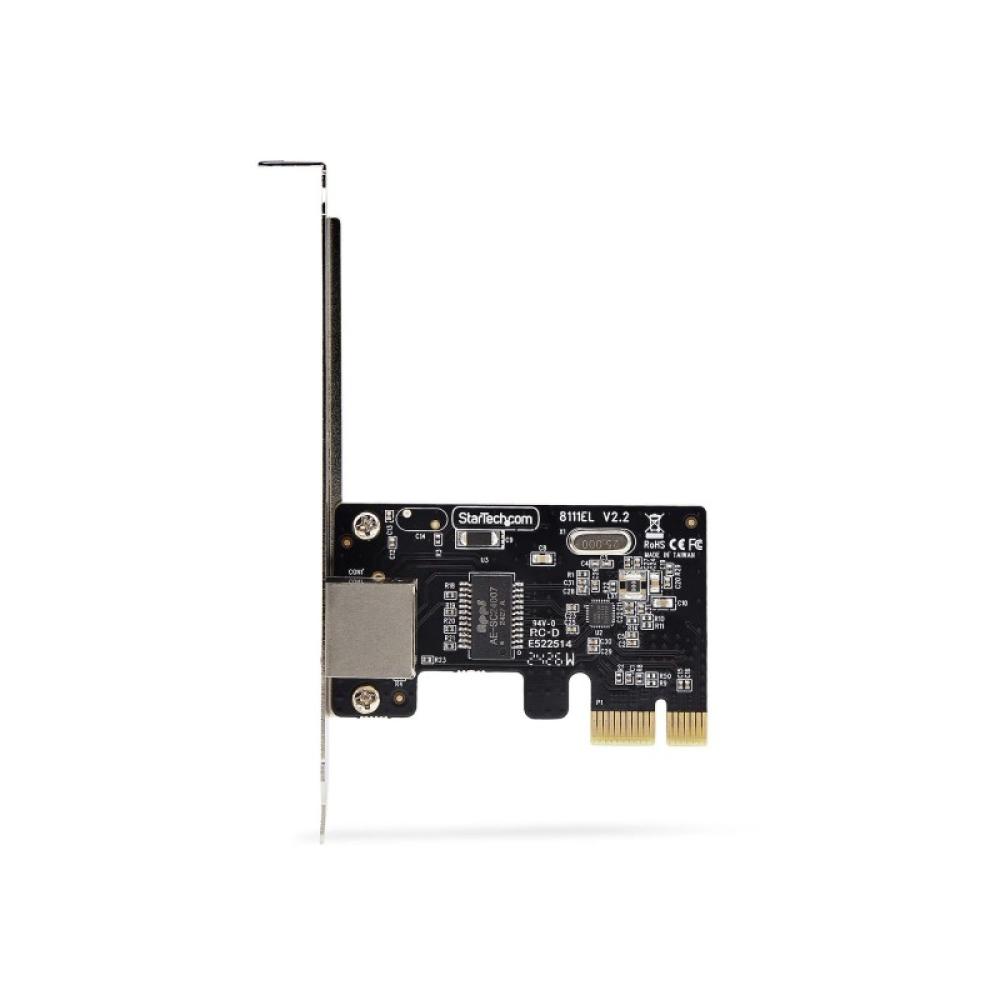 StarTech.com - Tarjeta de Red PCI Express de 1 Puerto Gigabit - Adaptador Ethernet PCIe RJ45 - 10/100/1000Mbps - Tarjeta LAN - R
