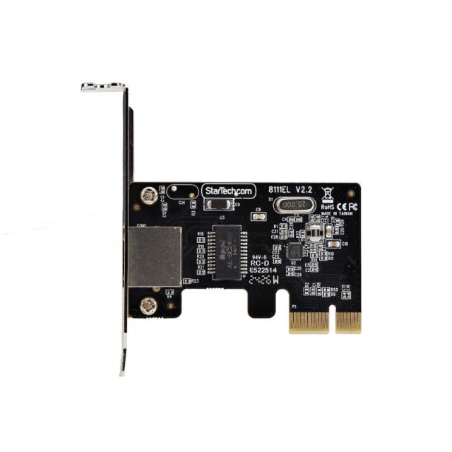 StarTech.com - Tarjeta de Red PCI Express de 1 Puerto Gigabit - Adaptador Ethernet PCIe RJ45 - Perfil Bajo - 10/100/1000Mbps - T