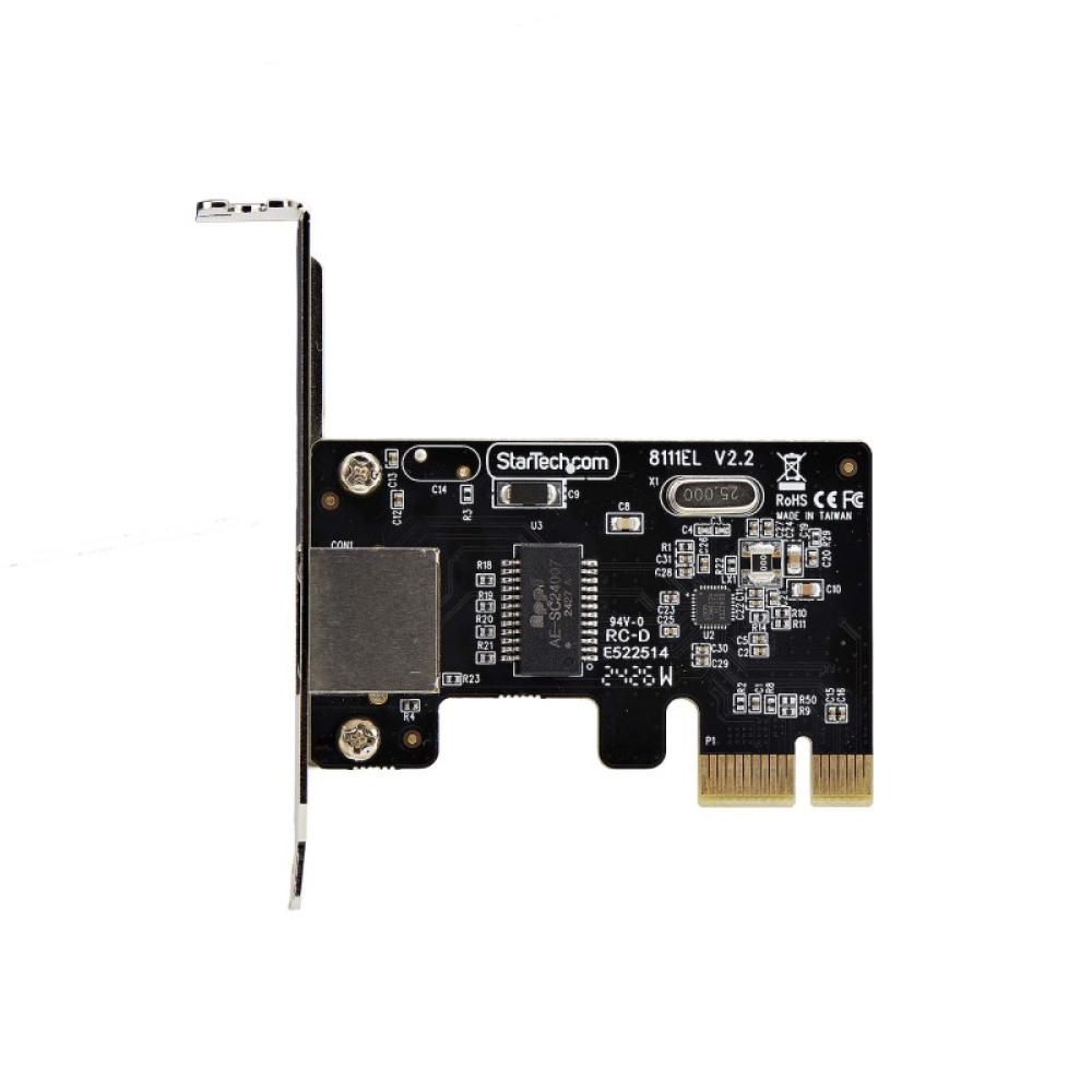 StarTech.com - Tarjeta de Red PCI Express de 1 Puerto Gigabit - Adaptador Ethernet PCIe RJ45 - Perfil Bajo - 10/100/1000Mbps - T