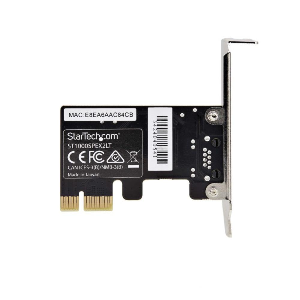 StarTech.com - Tarjeta de Red PCI Express de 1 Puerto Gigabit - Adaptador Ethernet PCIe RJ45 - Perfil Bajo - 10/100/1000Mbps - T