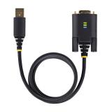 StarTech.com - Cable Adaptador USB a Serie de Módem Nulo de 2m - FTDI RS232 - Tornillos DB9 Intercambiables - USB-A a DB9 RS232