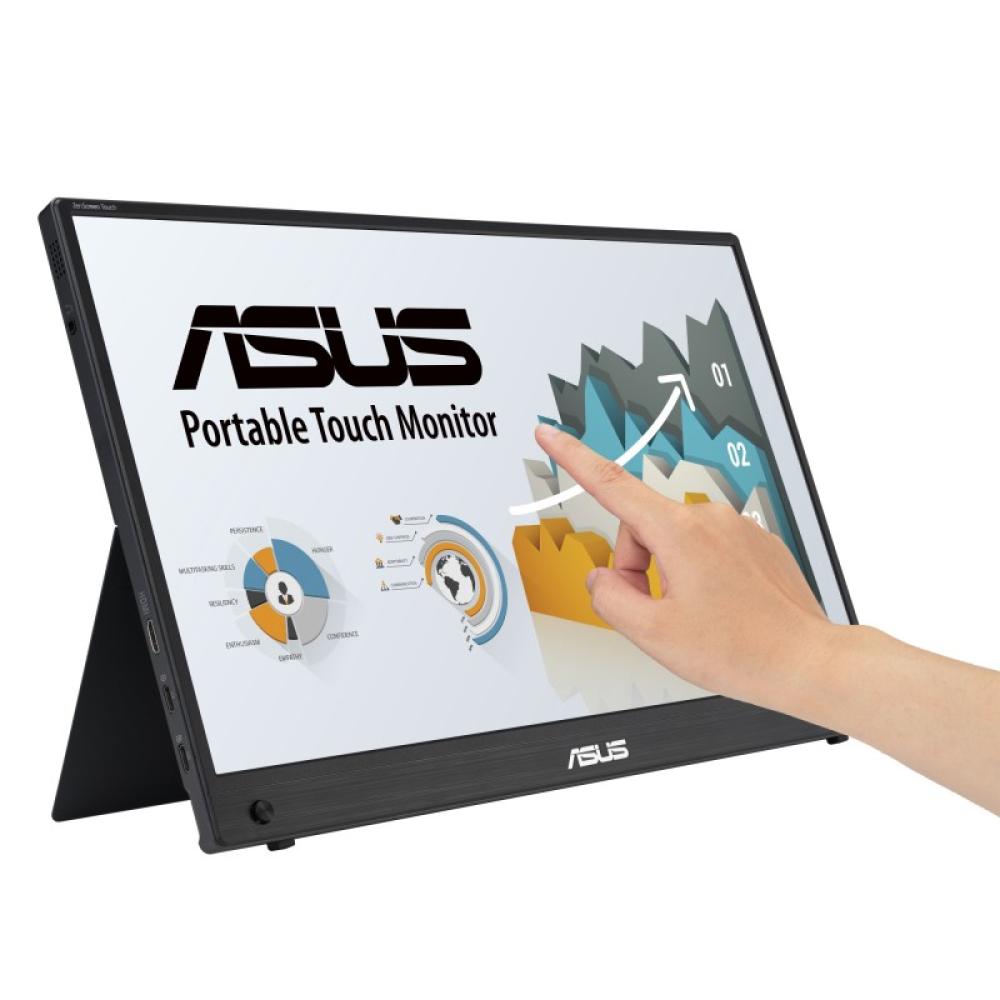 ASUS - ZenScreen MB16AHT pantalla para PC 39,6 cm (15.6") 1920 x 1080 Pixeles Full HD Pantalla táctil Negro