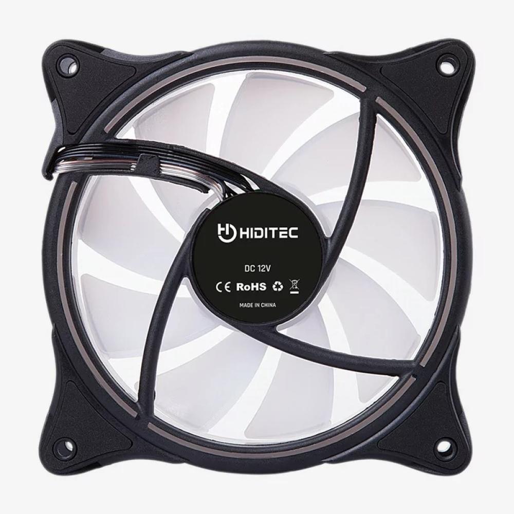 Hiditec - N18 ARGB Carcasa del ordenador Ventilador 12 cm Negro