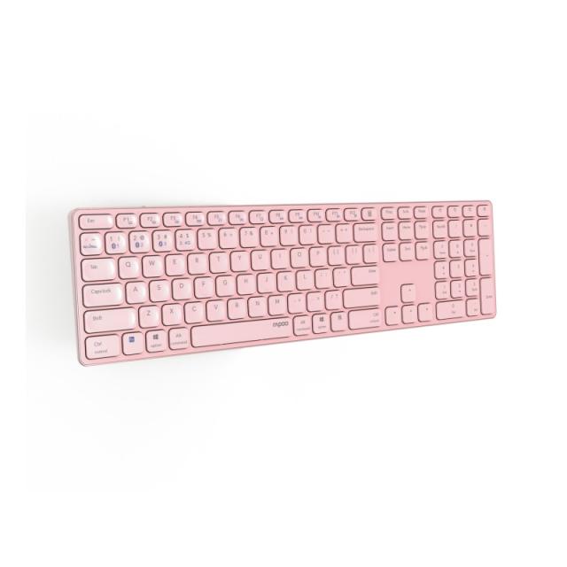 Rapoo - E9800M teclado Universal Bluetooth QWERTY Rosa