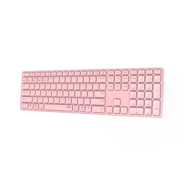 Rapoo - E9800M teclado Universal Bluetooth QWERTY Rosa