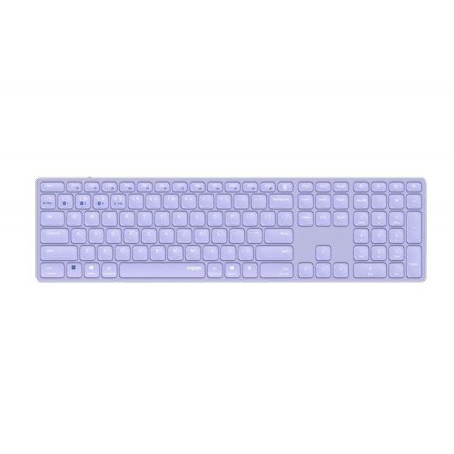 Rapoo - E9800M teclado Universal Bluetooth QWERTY Púrpura