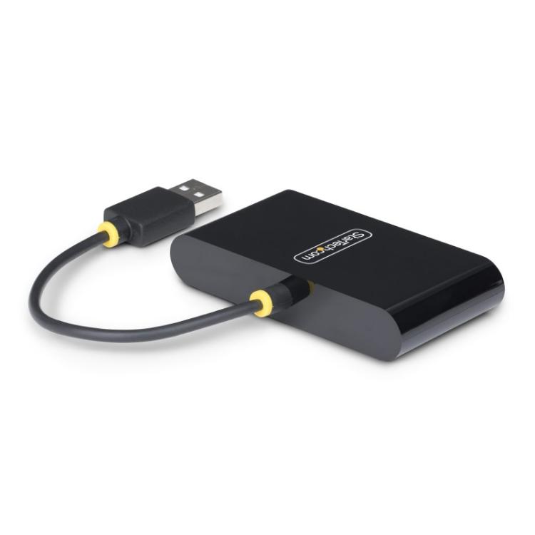 StarTech.com - Hub USB 2.0 de 4 Puertos - Ladrón USB Alimentado por el Bus - 480Mbps - Hub Portátil Externo USB - Multiplicador