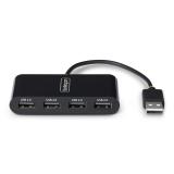 StarTech.com - Hub USB 2.0 de 4 Puertos - Ladrón USB Alimentado por el Bus - 480Mbps - Hub Portátil Externo USB - Multiplicador
