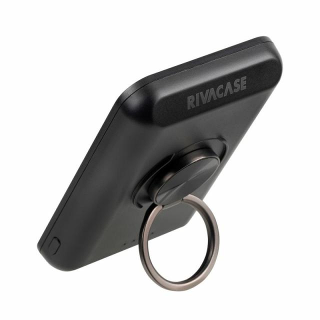 Rivacase - VA2603 batería externa Polímero de litio 5000 mAh Cargador inalámbrico Negro