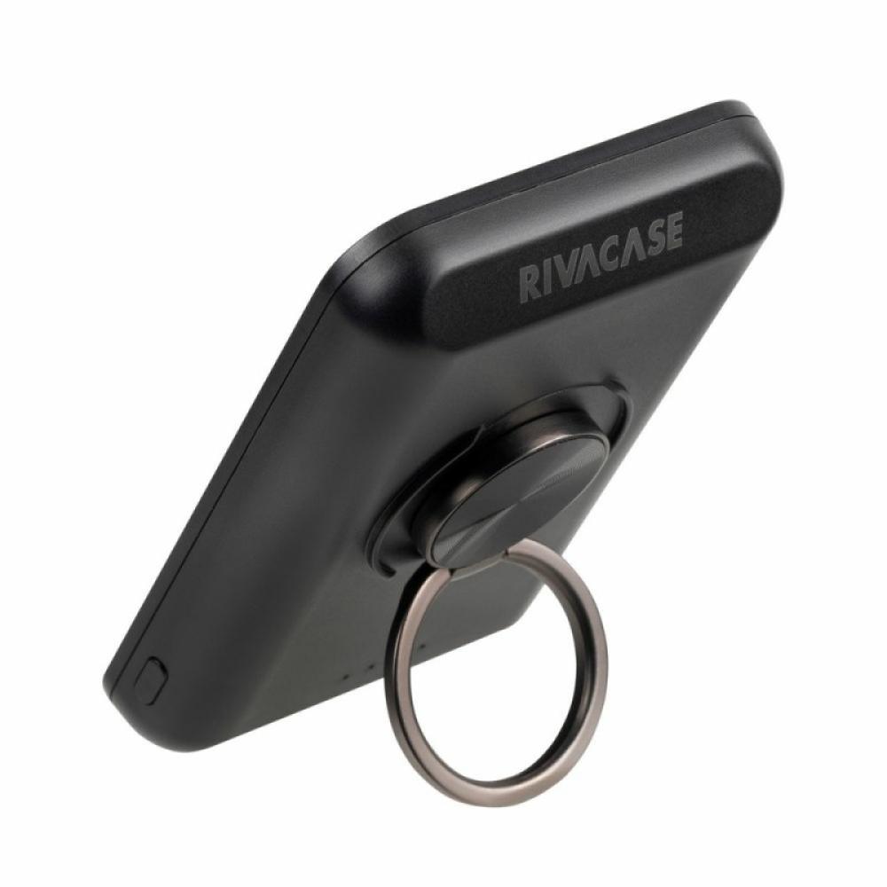 Rivacase - VA2603 batería externa Polímero de litio 5000 mAh Cargador inalámbrico Negro