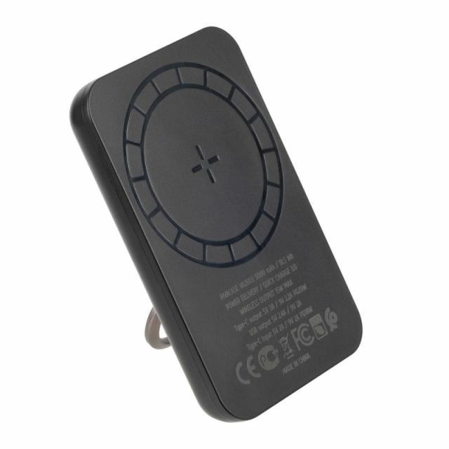 Rivacase - VA2603 batería externa Polímero de litio 5000 mAh Cargador inalámbrico Negro