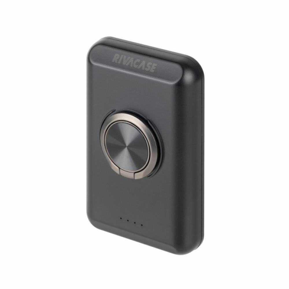 Rivacase - VA2603 batería externa Polímero de litio 5000 mAh Cargador inalámbrico Negro