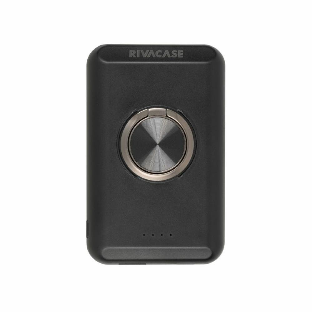 Rivacase - VA2603 batería externa Polímero de litio 5000 mAh Cargador inalámbrico Negro