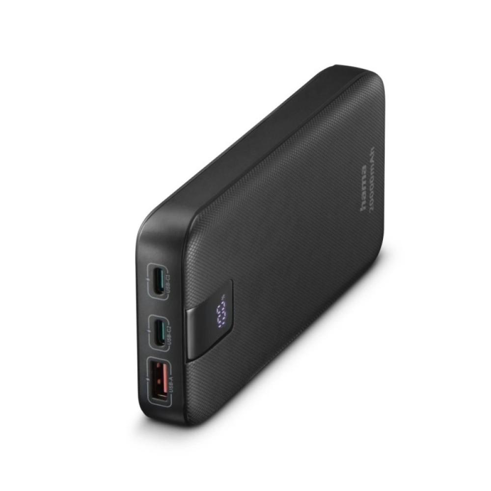 Hama - 00201719 batería externa Polímero de litio 20000 mAh Antracita
