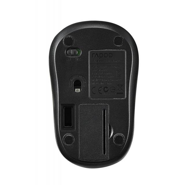 Rapoo - M10 Plus ratón Oficina Ambidextro RF inalámbrico Óptico 1000 DPI