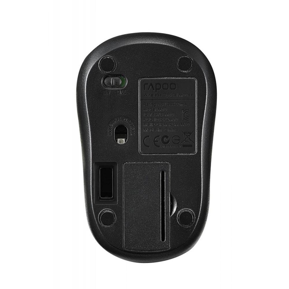 Rapoo - M10 Plus ratón Oficina Ambidextro RF inalámbrico Óptico 1000 DPI