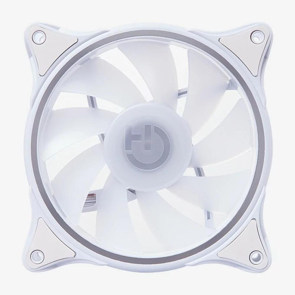 Hiditec - N18 ARGB Carcasa del ordenador Ventilador 12 cm Blanco