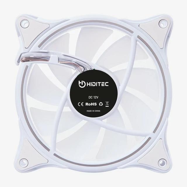 Hiditec - N18 ARGB Carcasa del ordenador Ventilador 12 cm Blanco