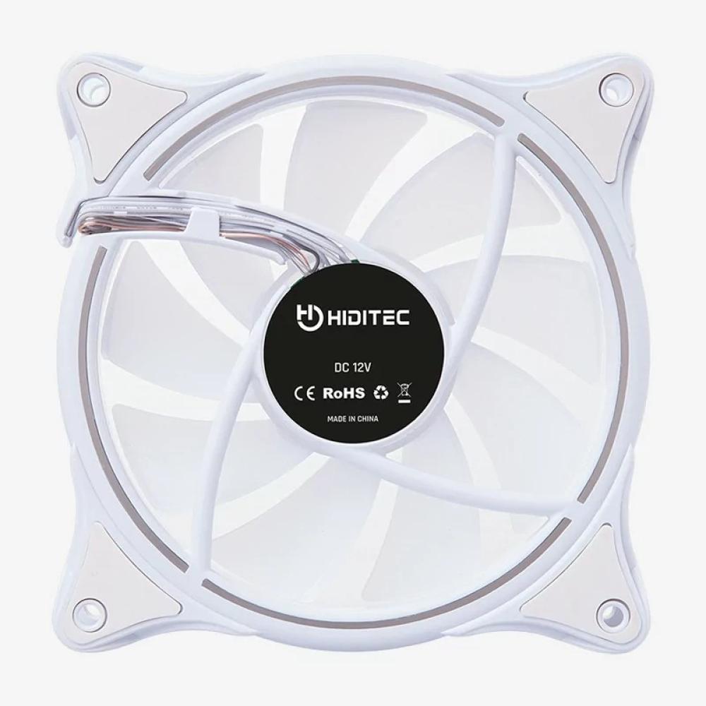 Hiditec - N18 ARGB Carcasa del ordenador Ventilador 12 cm Blanco