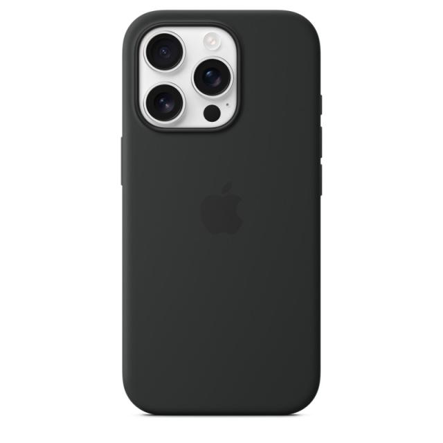 Apple - Funda de silicona con MagSafe para el iPhone 16 Pro - Negro