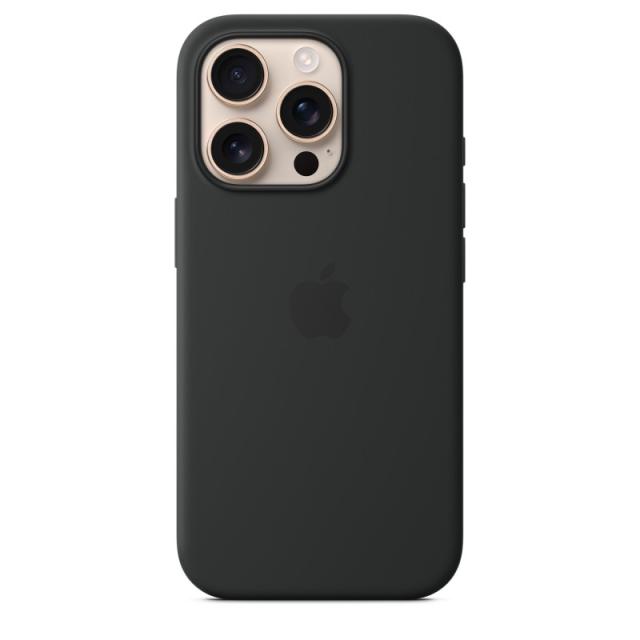 Apple - Funda de silicona con MagSafe para el iPhone 16 Pro - Negro