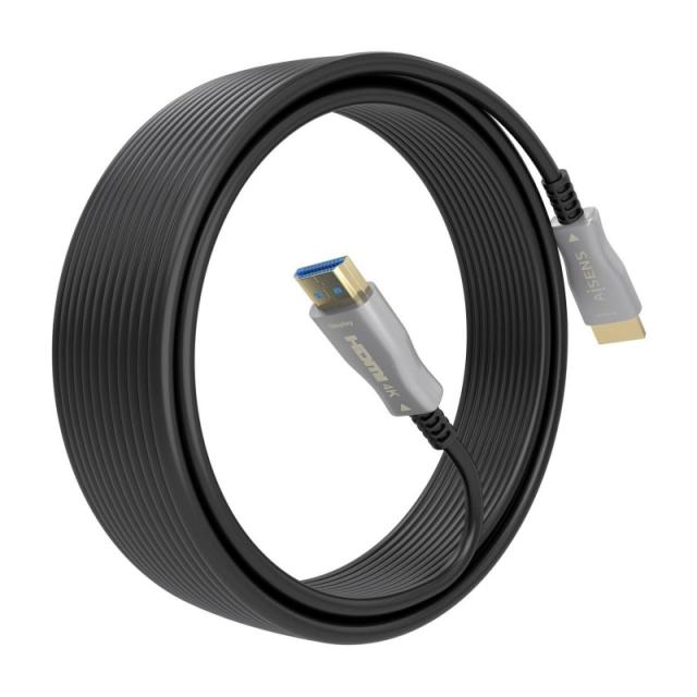 AISENS - Cable HDMI V2.0 AOC Premium Alta Velocidad / HEC 4K@60Hz 18Gbps, A/M-A/M, Negro, 10 m