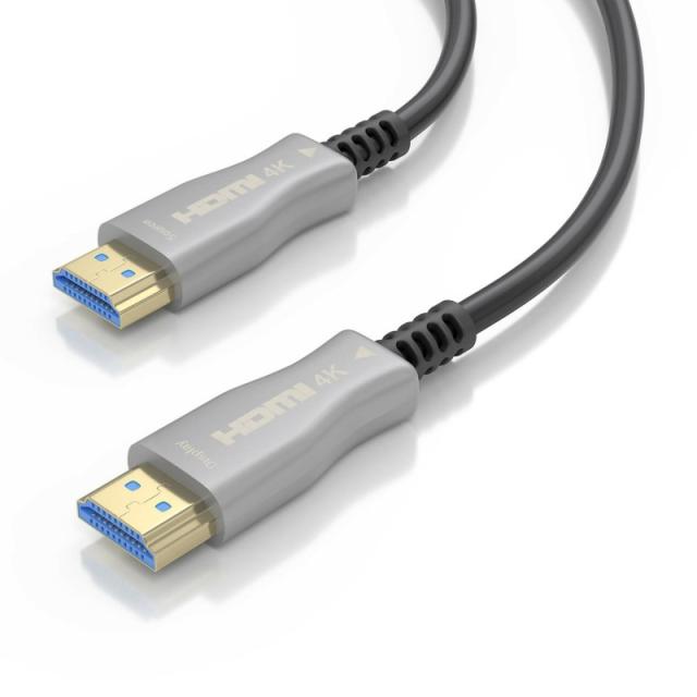 AISENS - Cable HDMI V2.0 AOC Premium Alta Velocidad / HEC 4K@60Hz 18Gbps, A/M-A/M, Negro, 10 m