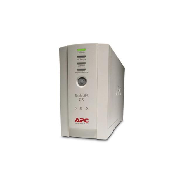 APC - Back-UPS sistema de alimentación ininterrumpida (UPS) En espera (Fuera de línea) o Standby (Offline) 0,5 kVA 300 W 4 salid
