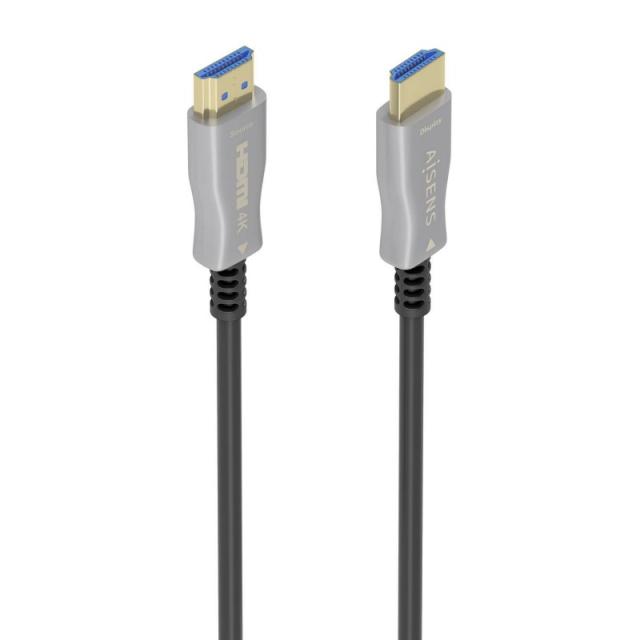 AISENS - Cable HDMI V2.0 AOC Premium Alta Velocidad / HEC 4K@60Hz 18Gbps, A/M-A/M, Negro, 10 m