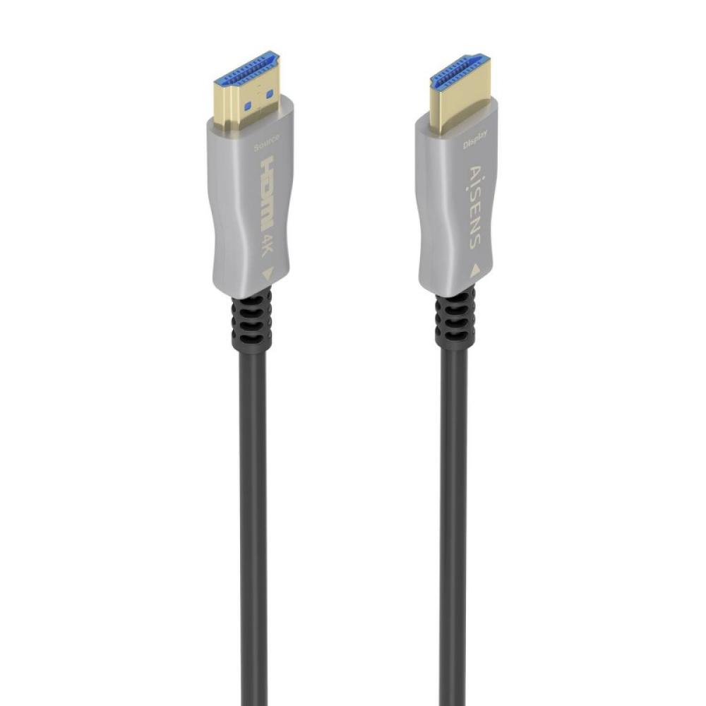 AISENS - Cable HDMI V2.0 AOC Premium Alta Velocidad / HEC 4K@60Hz 18Gbps, A/M-A/M, Negro, 10 m