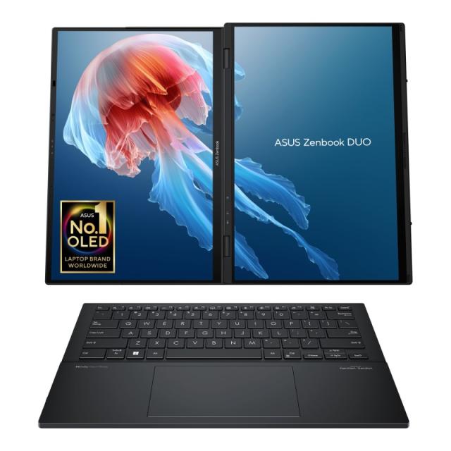 ASUS - Zenbook Duo OLED UX8406MA-QL396W - Ordenador Portátil 14" WUXGA (Intel Core Ultra 9 185H, 32GB RAM, 1TB SSD, Arc Graphics